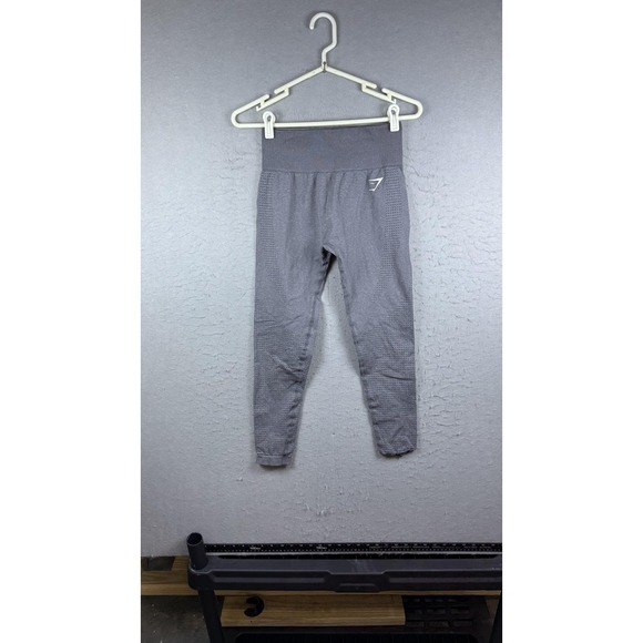Gymshark Pants - Gymshark Leggings Womens Small‎ Gray Seamless High Rise Compression Workout